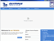 Tablet Screenshot of olympushealthclubpune.com